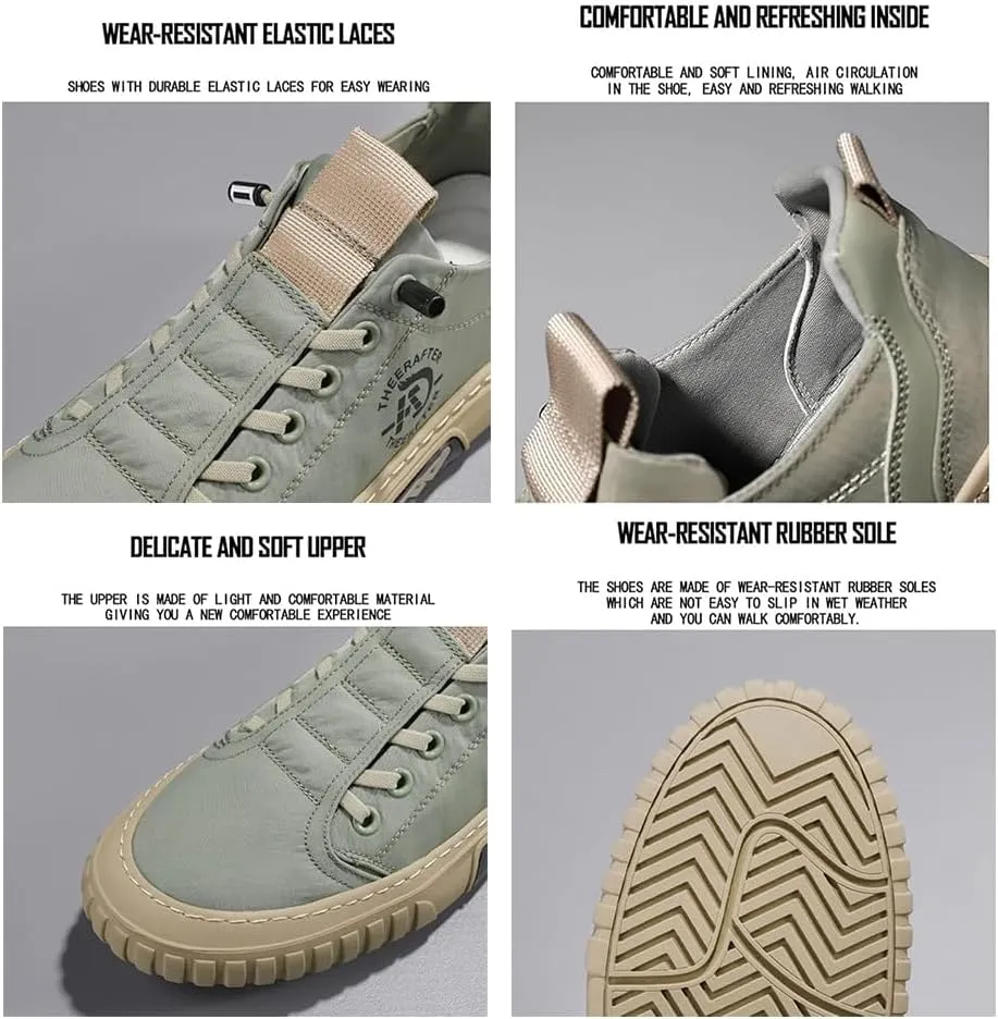 Men's Outdoor Low Top Sport Shoes,Slip On Shoes Fashion Sneakers,Non-Slip Lightweight Breathable Travel Casual Jogging Shoe,Casual Breathable Shoes