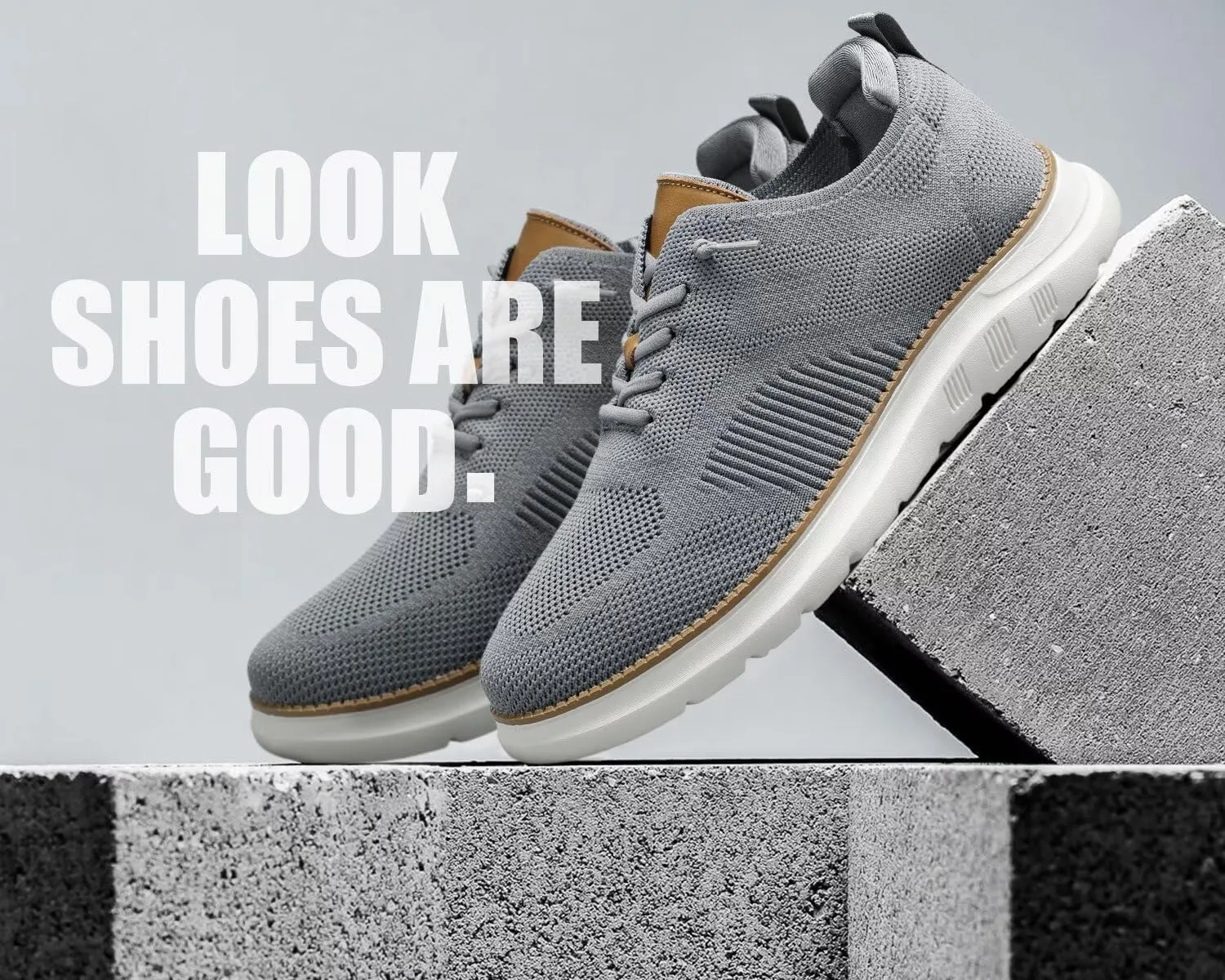 Mens Oxfords Casual Fashion Slip on Shoes Dress Business Sneakers Mesh Work Comfortable Lightweight Soft Sole