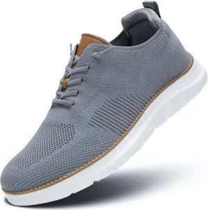Mens Oxfords Casual Fashion Slip on Shoes Dress Business Sneakers Mesh Work Comfortable Lightweight Soft Sole