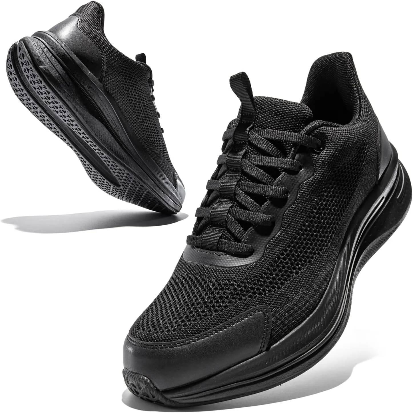 Mens Running Shoes Slip-on Walking Shoes for Men Athletic Gym Workout Sneakers Breathable Non Slip Tennis Cushioning Sneakers