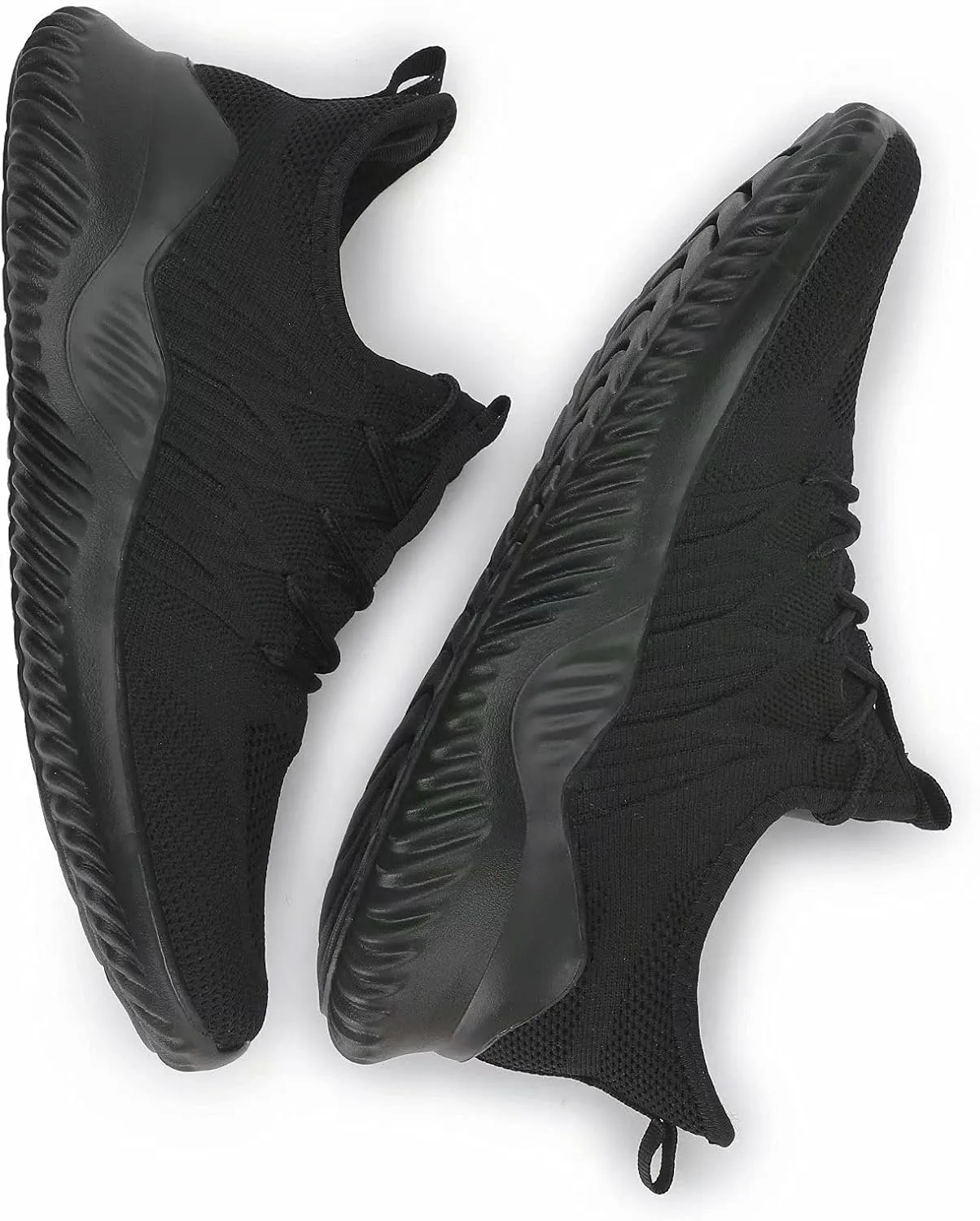Mens Running Shoes Slip-on Walking Sneakers Lightweight Breathable Casual Soft Sole Trainers