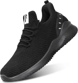 Mens Slip On Sneakers Non Slip Work Shoes Lightweight Mesh for Casual Tennis Running Walking Shoes