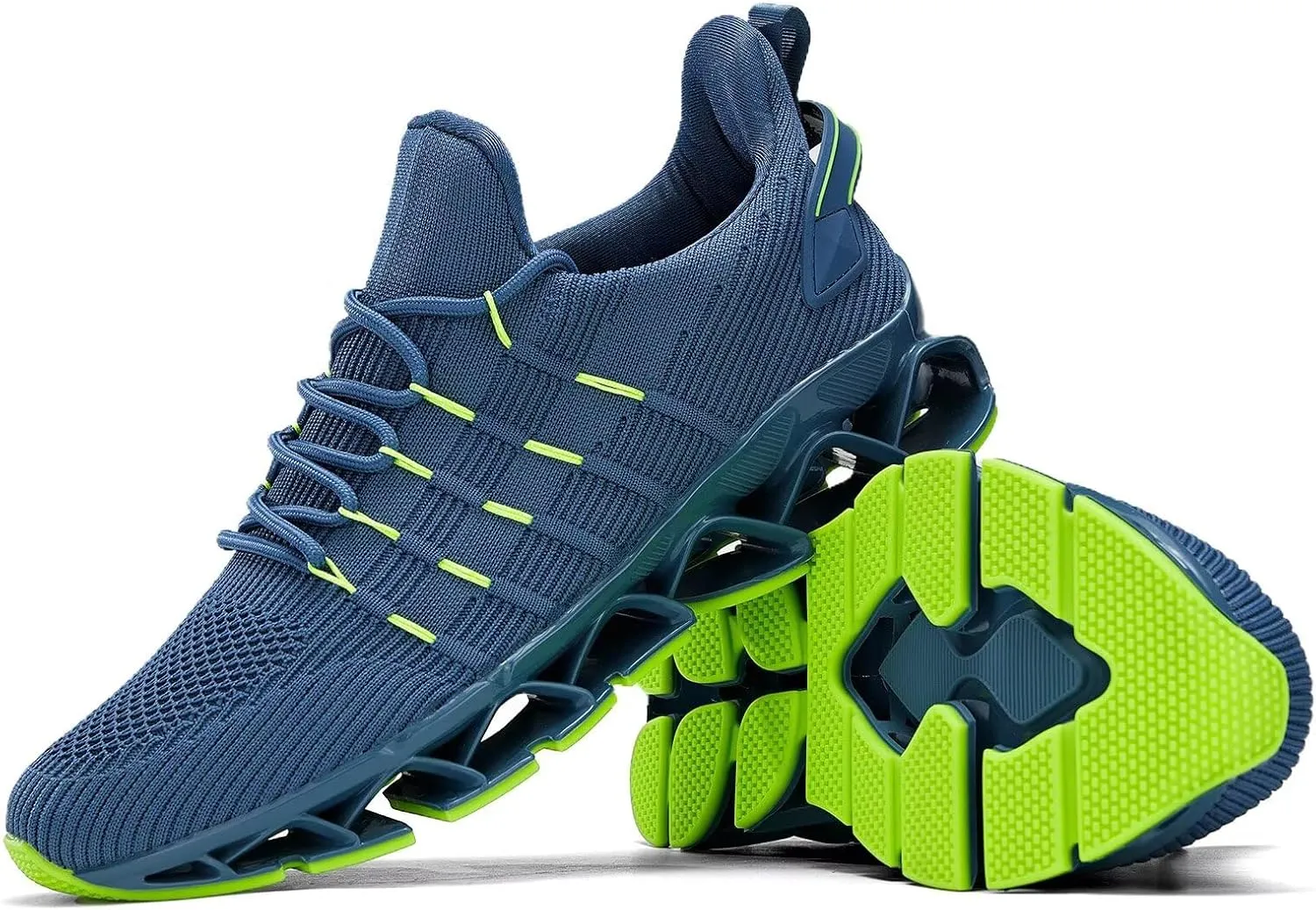 Mens Slip On Walking Shoes Blade Non Slip Tennis Running Shoes Lightweight Workout Breathable Mesh Fashion Sneakers