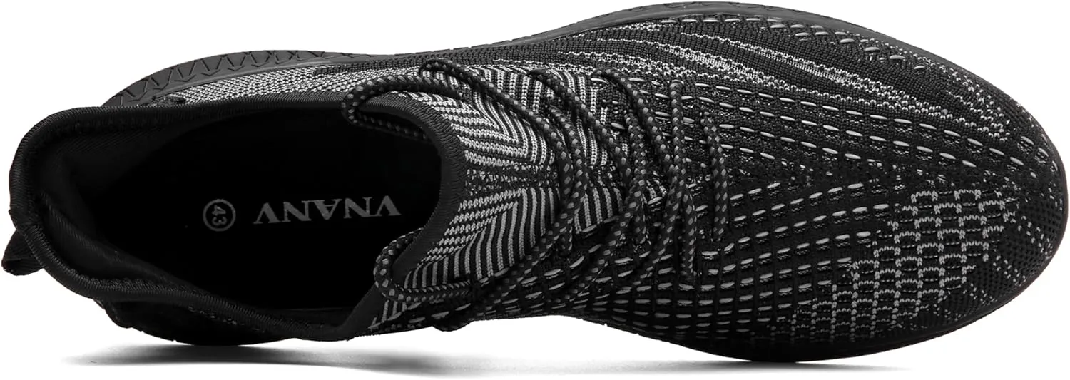 Mens Slip On Walking Shoes Lightweight Breathable Non Slip Running Comfortable Gym Tennis Athletic Fashion Sneakers Men