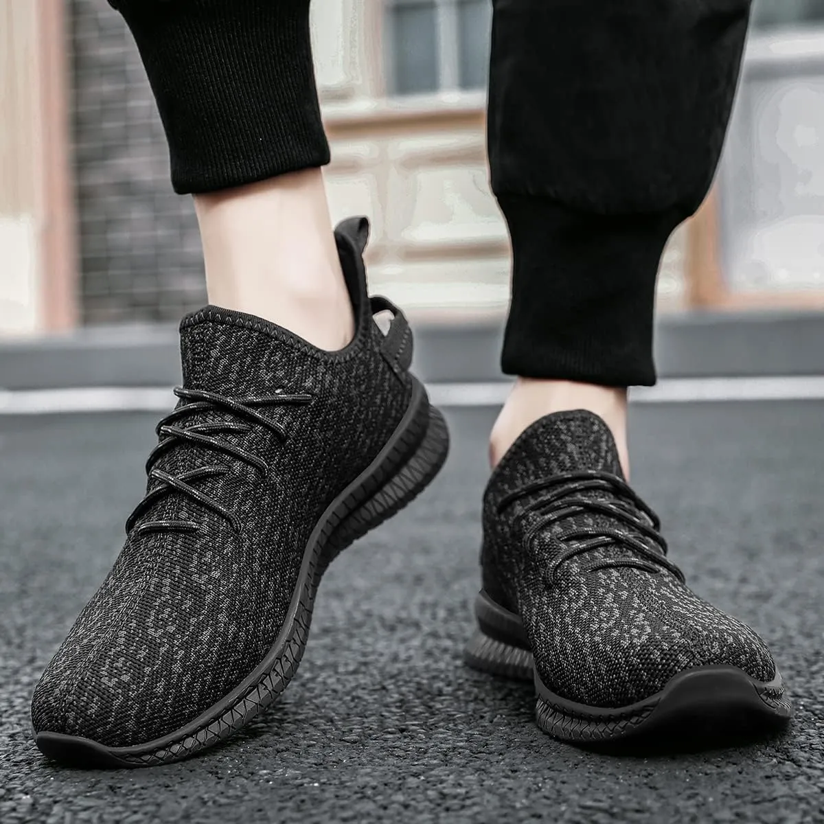 Mens Slip On Walking Shoes Lightweight Breathable Non Slip Running Comfortable Gym Tennis Athletic Fashion Sneakers Men