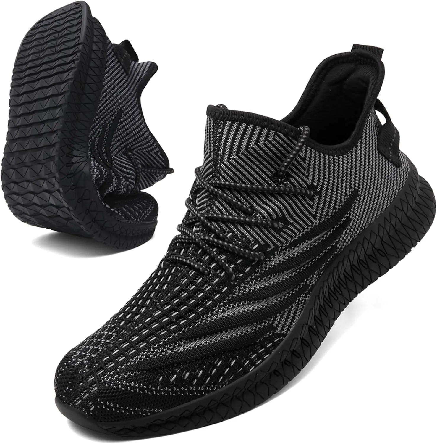 Mens Slip On Walking Shoes Lightweight Breathable Non Slip Running Comfortable Gym Tennis Athletic Fashion Sneakers Men