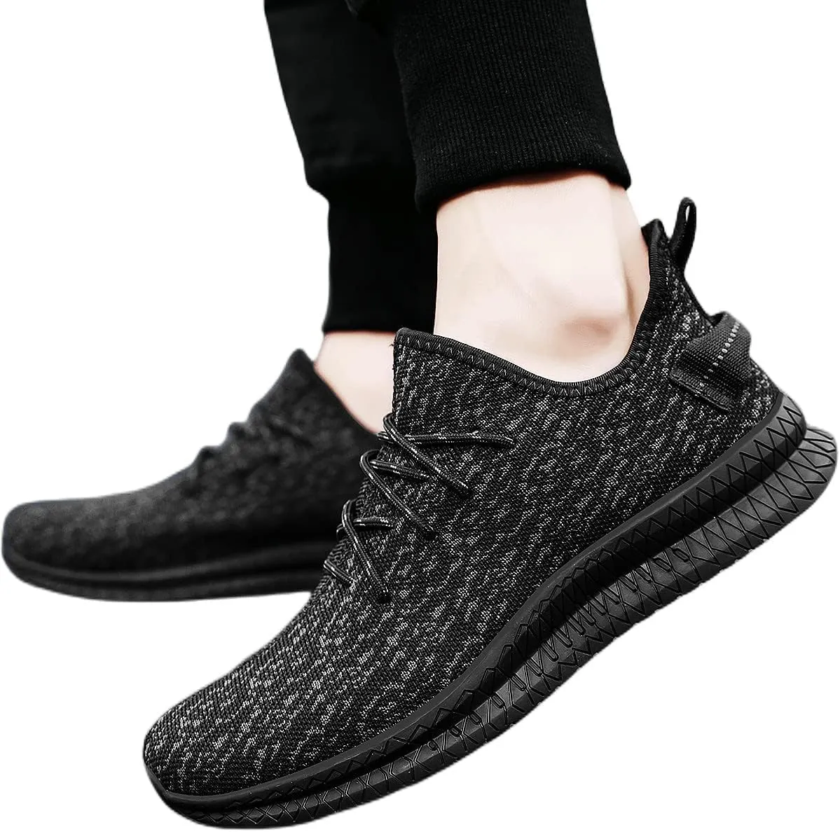 Mens Slip On Walking Shoes Lightweight Breathable Non Slip Running Comfortable Gym Tennis Athletic Fashion Sneakers Men