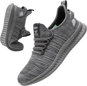 Mens Slip On Walking Shoes Lightweight Breathable Non Slip Running Comfortable Gym Tennis Athletic Fashion Sneakers Men