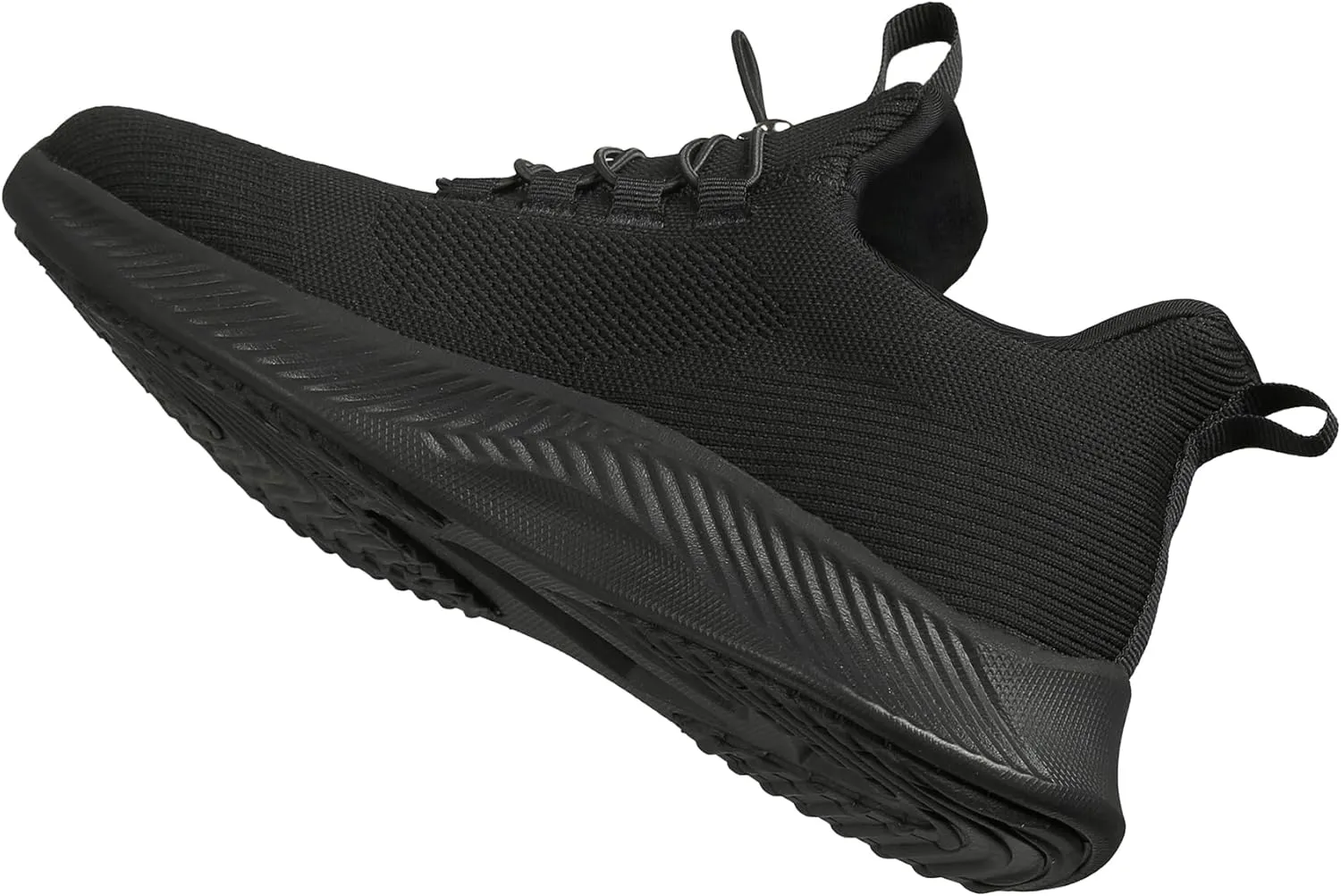 Mens Slip On Walking Shoes Running Tennis Shoes for Athletic Workout Gym Casual Non Slip Training Sneakers Breathable Knit Upper Indoor Outdoor