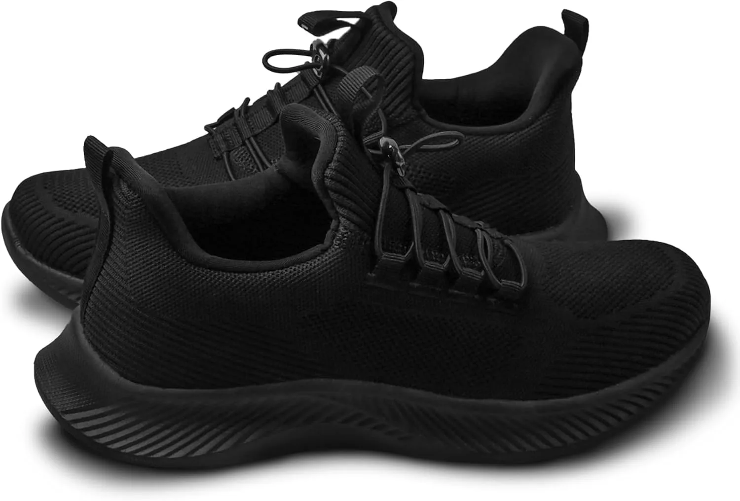 Mens Slip On Walking Shoes Running Tennis Shoes for Athletic Workout Gym Casual Non Slip Training Sneakers Breathable Knit Upper Indoor Outdoor