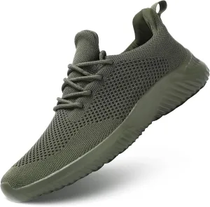 Men's Slip on Walking Shoes Ultra Light Breathable Non Slip Running Shoes Casual Fashion Sneakers Mesh Workout Sports