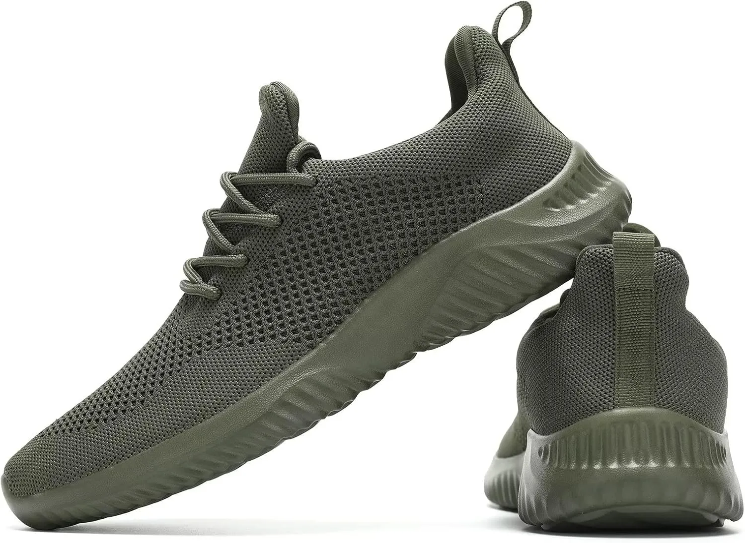 Men's Slip on Walking Shoes Ultra Light Breathable Non Slip Running Shoes Casual Fashion Sneakers Mesh Workout Sports