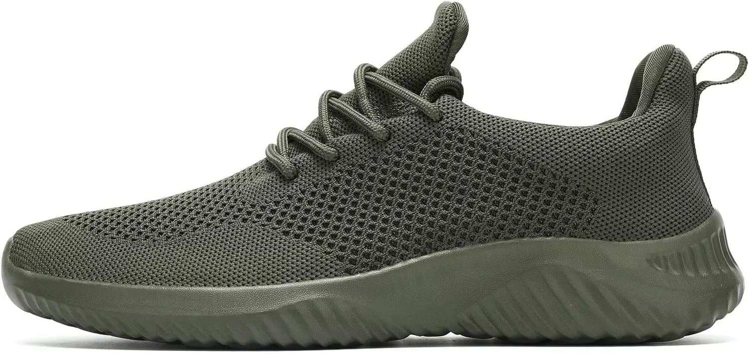 Men's Slip on Walking Shoes Ultra Light Breathable Non Slip Running Shoes Casual Fashion Sneakers Mesh Workout Sports