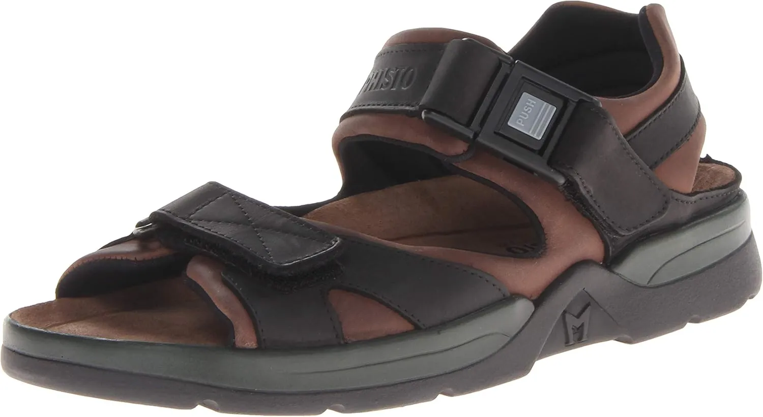 Mephisto Shark Dark Brown/Black Waxy Leather EU 45 (US Men's 11) D (M)