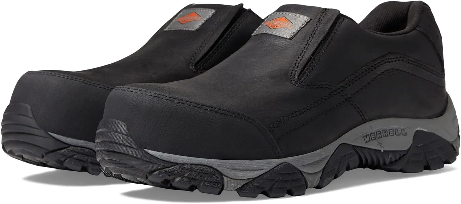 Merrell Moab Adventure Moc, Men's, Comp Toe, EH, WP, Slip Resistant, Slip On, Work Oxford