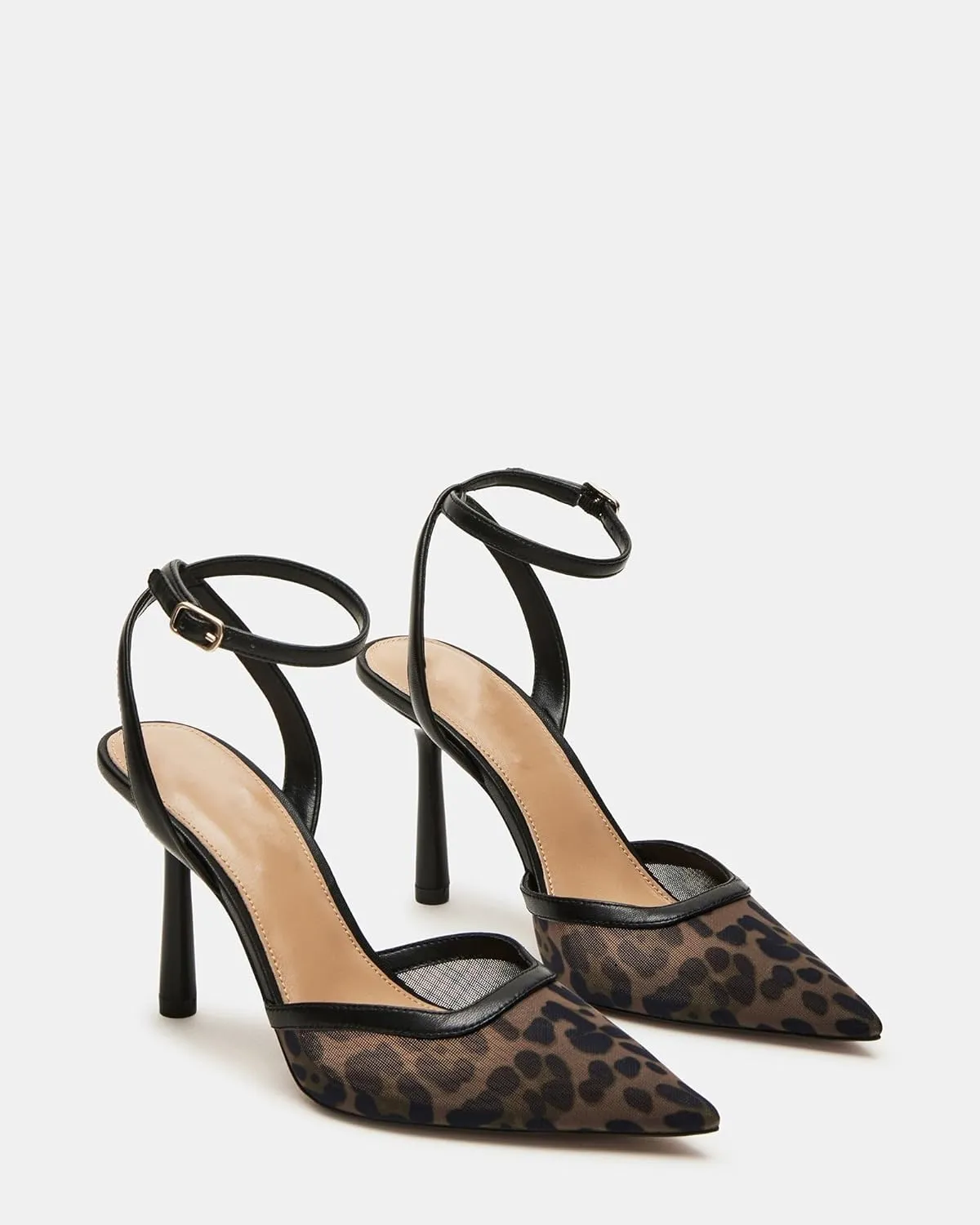 Mesh Closed Pointed Toe High Heels for Women