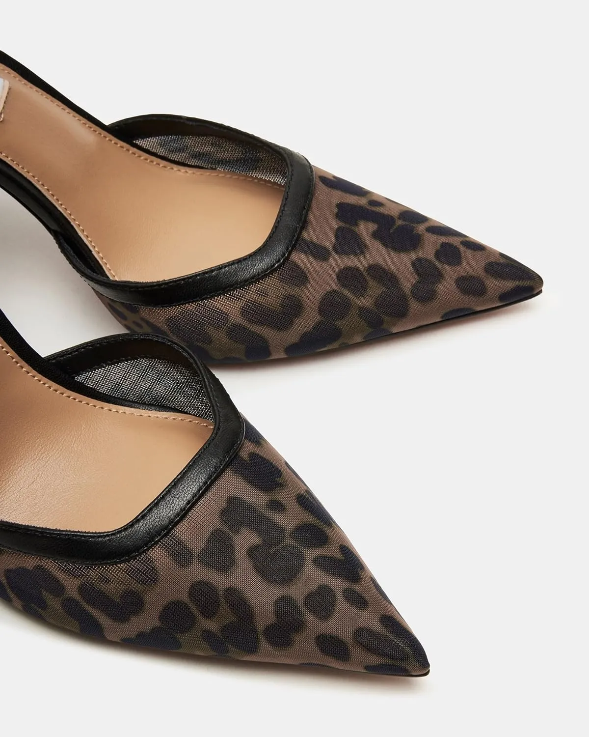 Mesh Closed Pointed Toe High Heels for Women