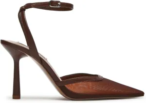 Mesh Closed Pointed Toe High Heels for Women