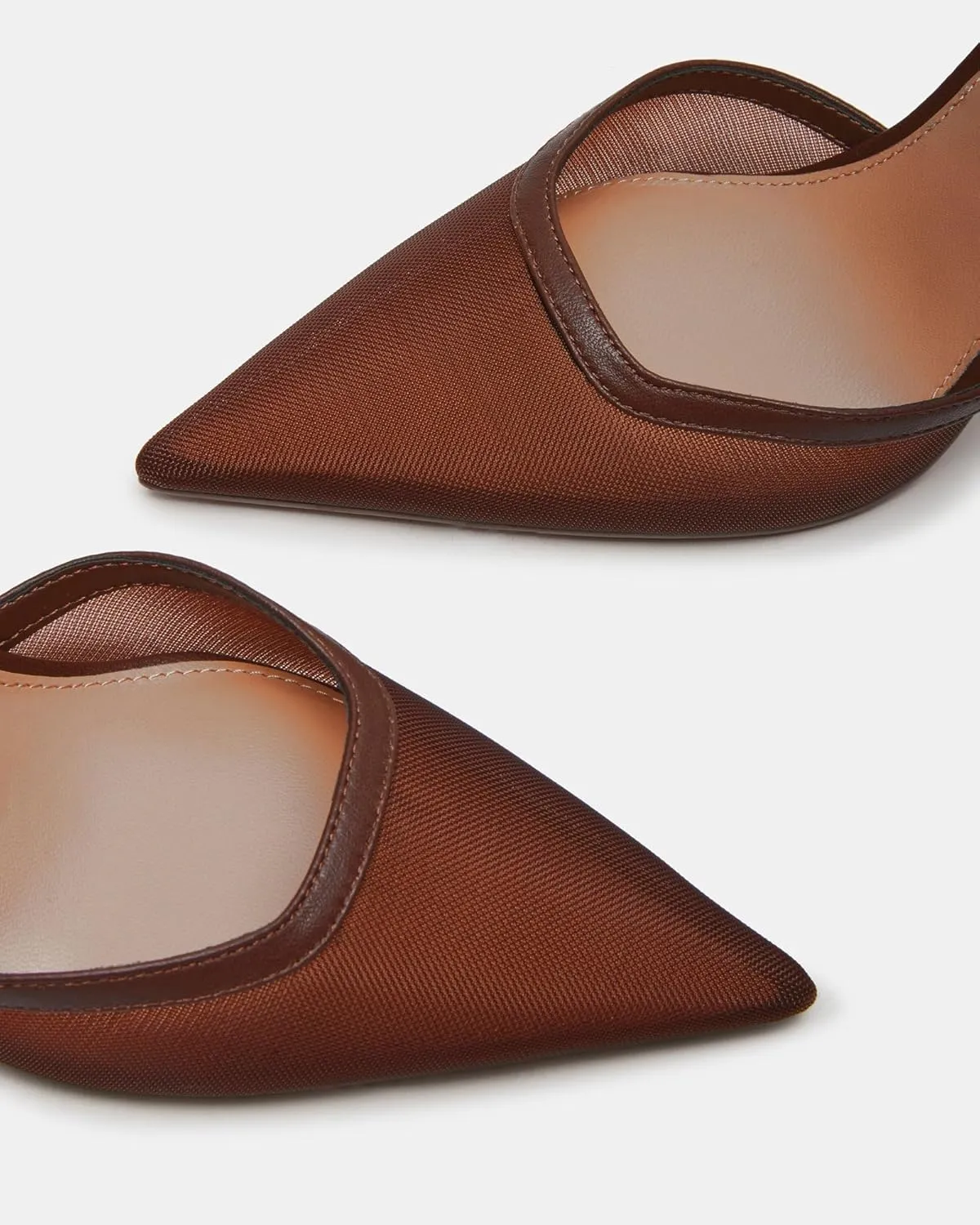 Mesh Closed Pointed Toe High Heels for Women