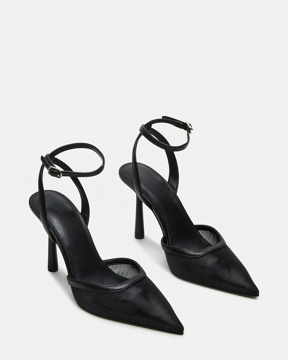 Mesh Closed Pointed Toe High Heels for Women
