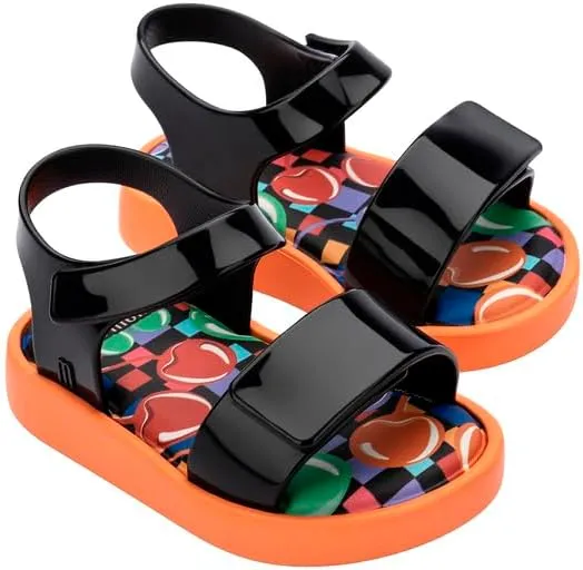 mini melissa Jump Sandals for Babies & Toddlers - Papete Jelly Sandal w/Velcro Fastener, Comfy Sandals for Toddler Girls