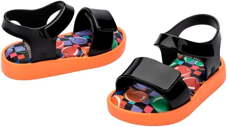 mini melissa Jump Sandals for Babies & Toddlers - Papete Jelly Sandal w/Velcro Fastener, Comfy Sandals for Toddler Girls