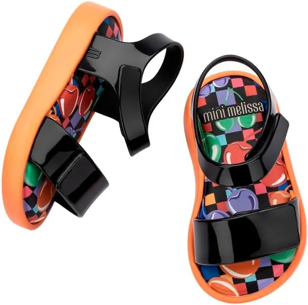 mini melissa Jump Sandals for Babies & Toddlers - Papete Jelly Sandal w/Velcro Fastener, Comfy Sandals for Toddler Girls