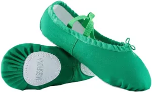 missfiona Women Canvas Ballet Slippers Dance Shoes Adult Practice Yoga Flat Belly Shoes