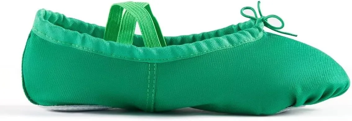 missfiona Women Canvas Ballet Slippers Dance Shoes Adult Practice Yoga Flat Belly Shoes
