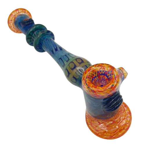 Modified Creations x Thick Nick Glass - 2 Eyed UV Zanfirico Latticino Hammer