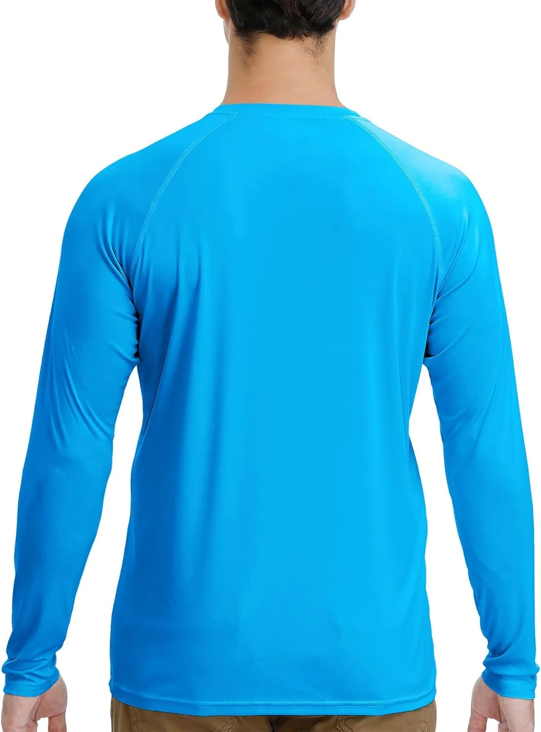 MOHEEN Men's Long Sleeve Rashguard UPF 50  Sun Shirts Quick Dry Hiking Fishing Swim T-Shirt M-3XL
