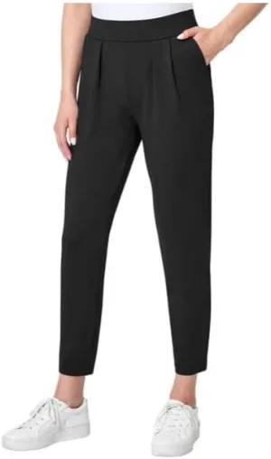 Mondetta Women's Pants Size L Pull On Wrinkle Resistant w/Stretch Black