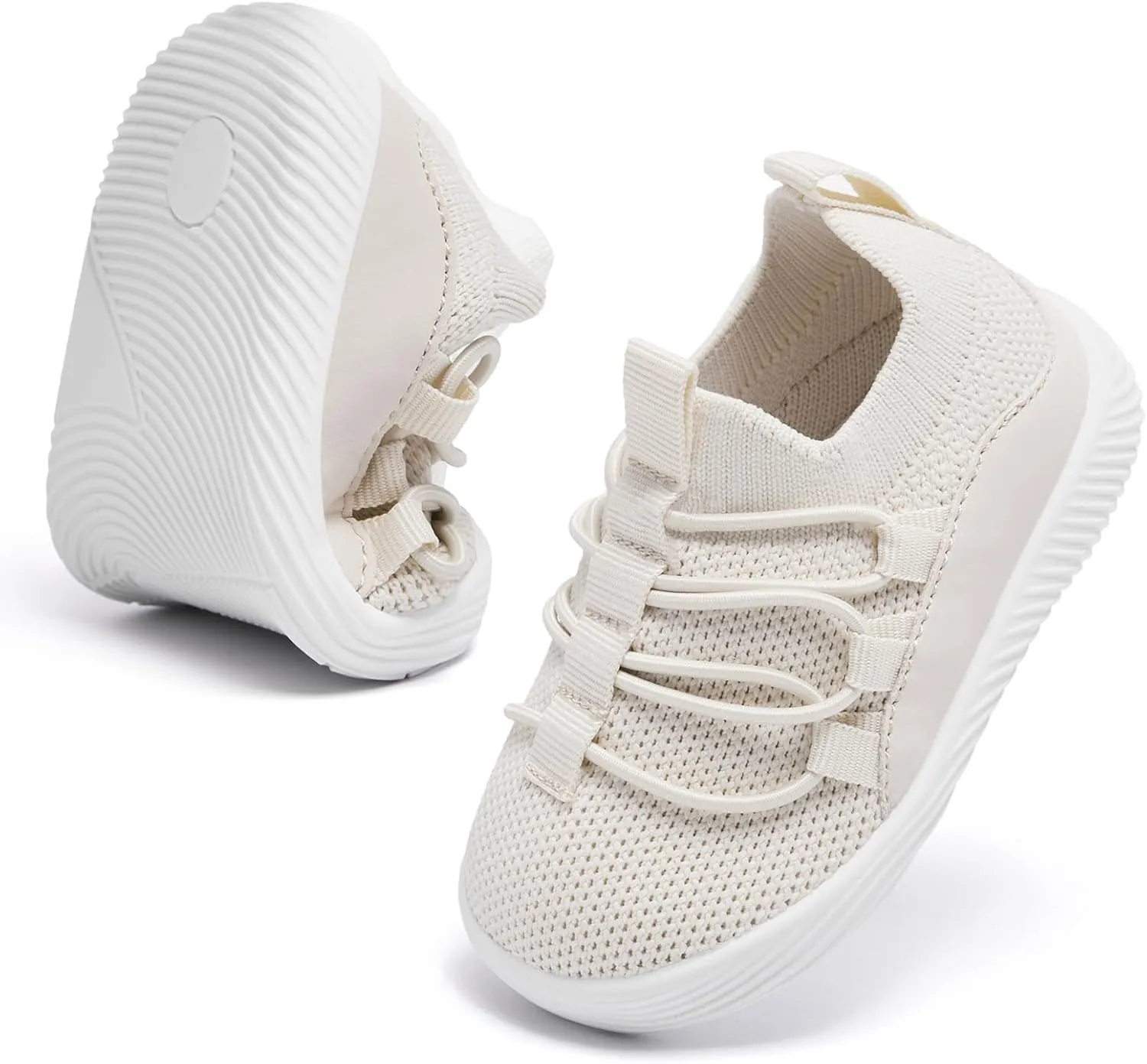 MORENDL Toddler Slip On Sneakers Baby Walking Shoes Non-Slip Breathable Boys & Girls Tennis Shoes Infant Running Shoes