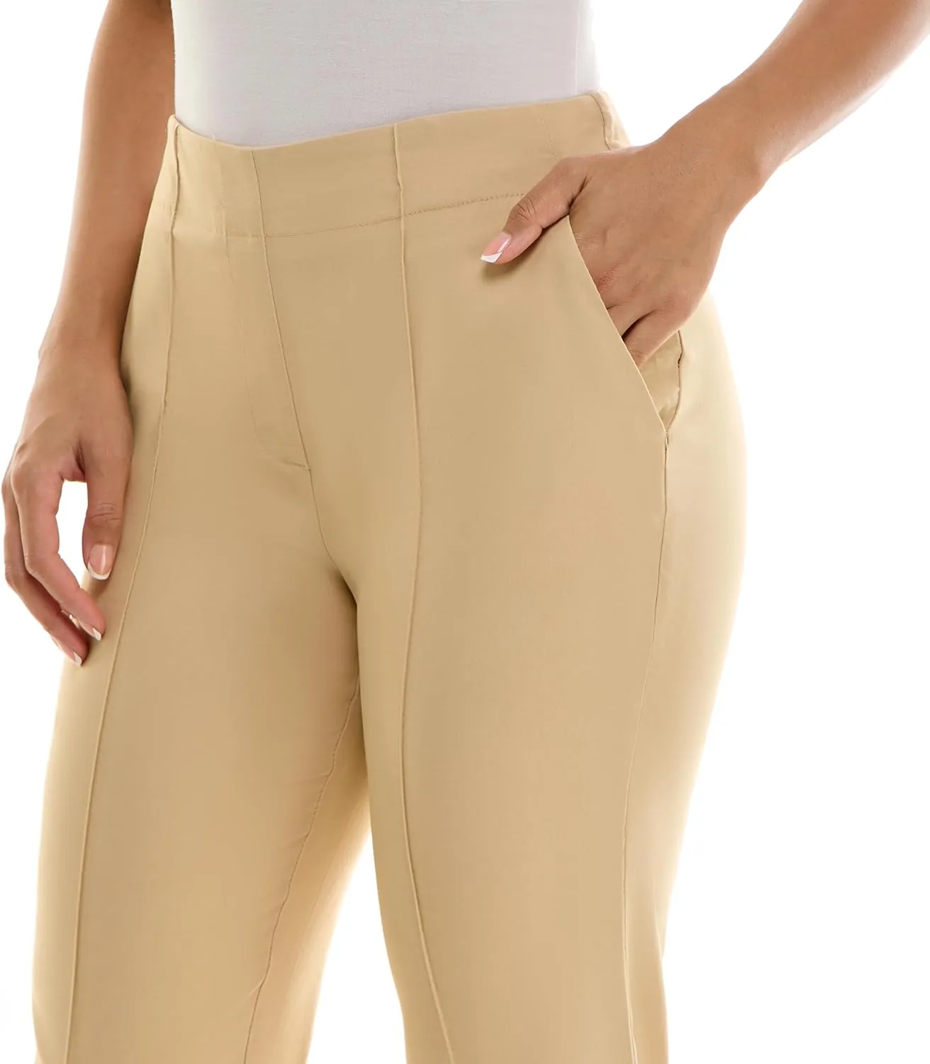 Nanette Nanette Lepore Women's Pull on Freedom Stretch Pant with Faux Pocket Detail