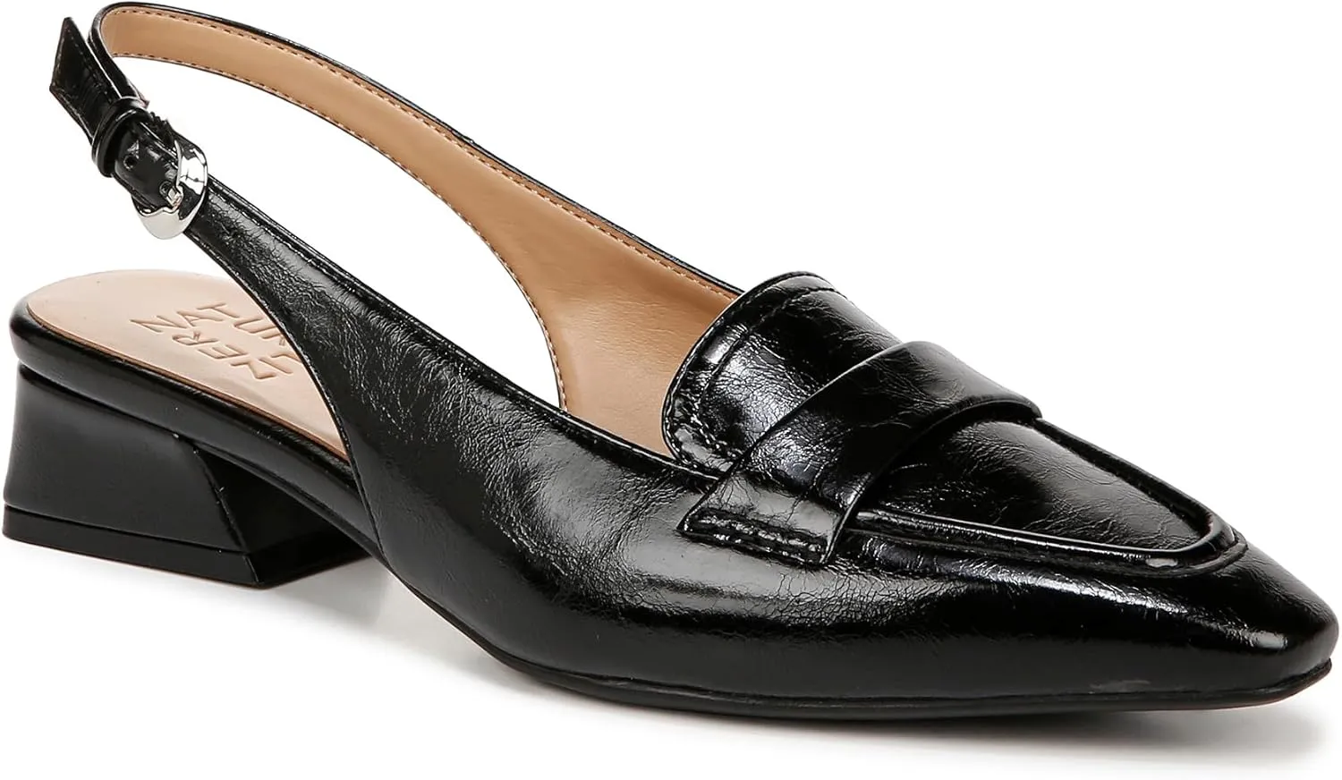 Naturalizer Womens Garner Pointed Toe Low Heel Slingback Dress Shoe