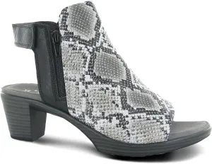 New Naot Women's Favorite Sandal Gray Cobra Leather/Soft Blk 38