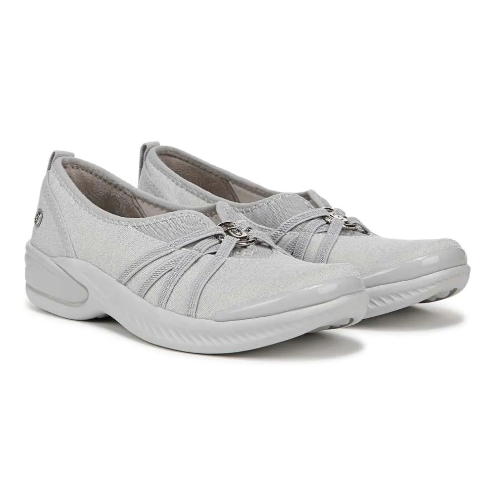 Niche Slip-On - Silver Shimmer Fabric