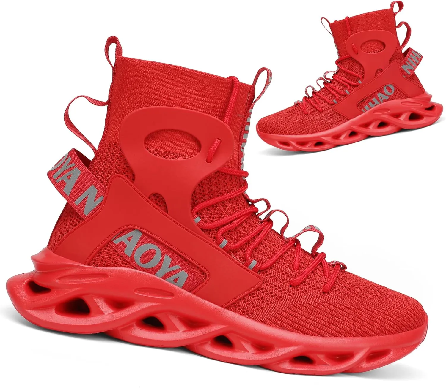 Nihaoya Mens Tennis Shoes Breathable Athletic Sneakers Lightweight Sport Shoes for Workout Walking
