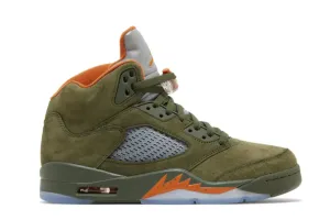 Nike- Jordan 5- High Top- Army Olive