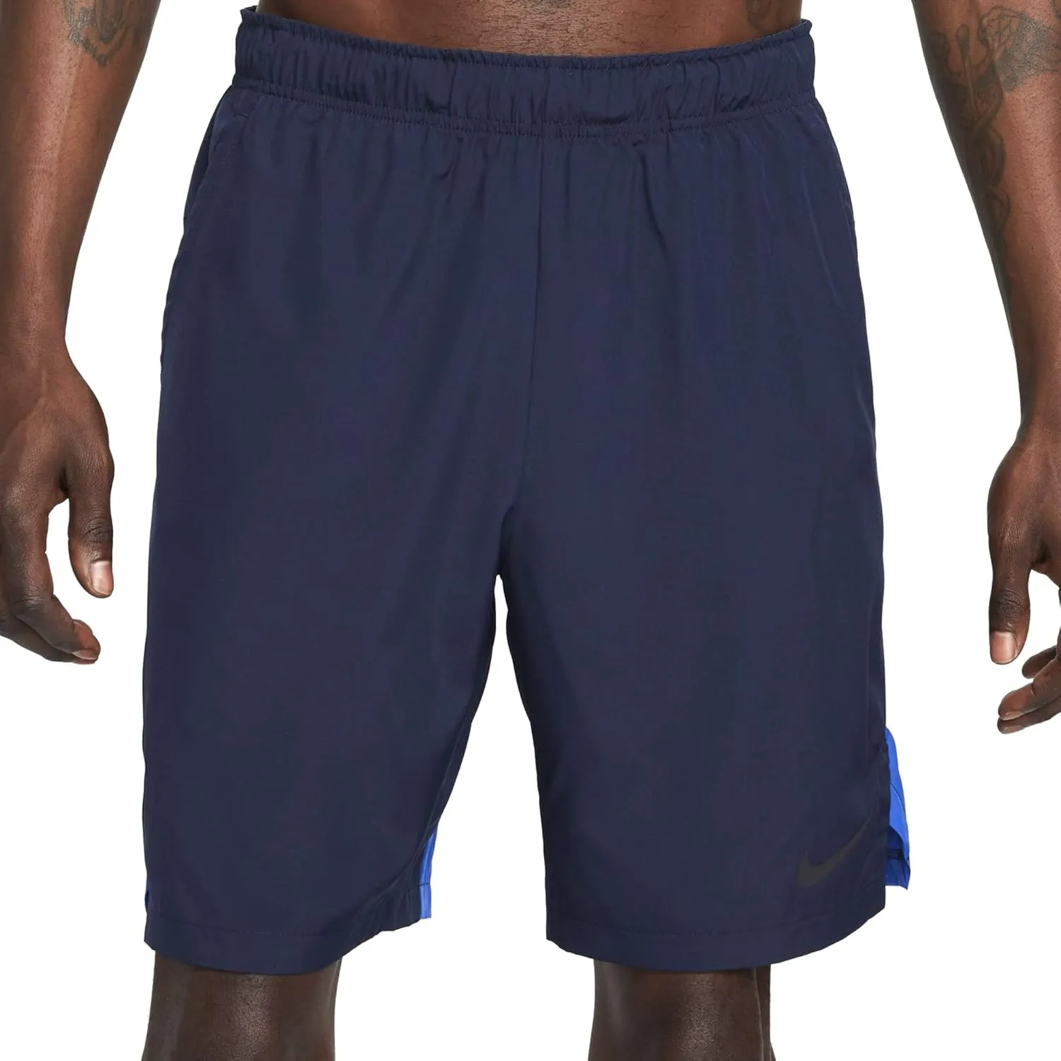 NIKE Men's Dri-fit Shorts, Obsidian/Game Royal/Black, S