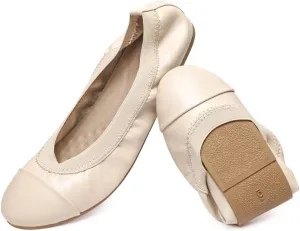 NITTI Women's Ballet Flats Classic Round Toe Flats Shoes Casual Comfort Slip On Soft Walking Shoes