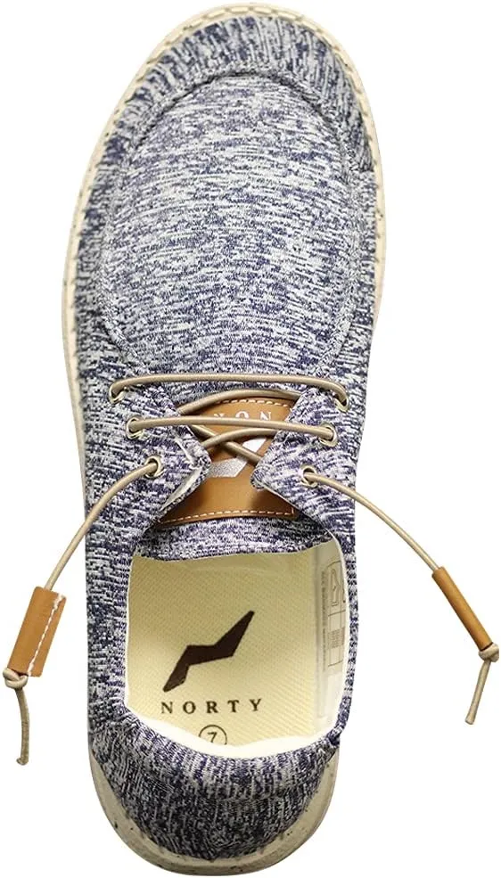 NORTY Women's Loafers & Slip-Ons - Casual Boat Shoes - Lace-Up Slip On Shoes Women