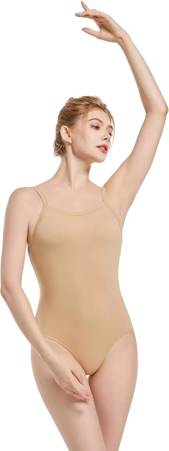 Nude Seamless Women and Girls Ballet Dance Leotards Costume camisole leotard Undergarment Gymnastic Leotard