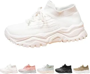 Nurse Babe Shoes,Classic Slip-On Breathable Mesh Sneakers,Non-Slip Lightweight Walking Shoes for Women,Classic Lace up Slip-on Breathable Sneakers for Women on Feet All Day
