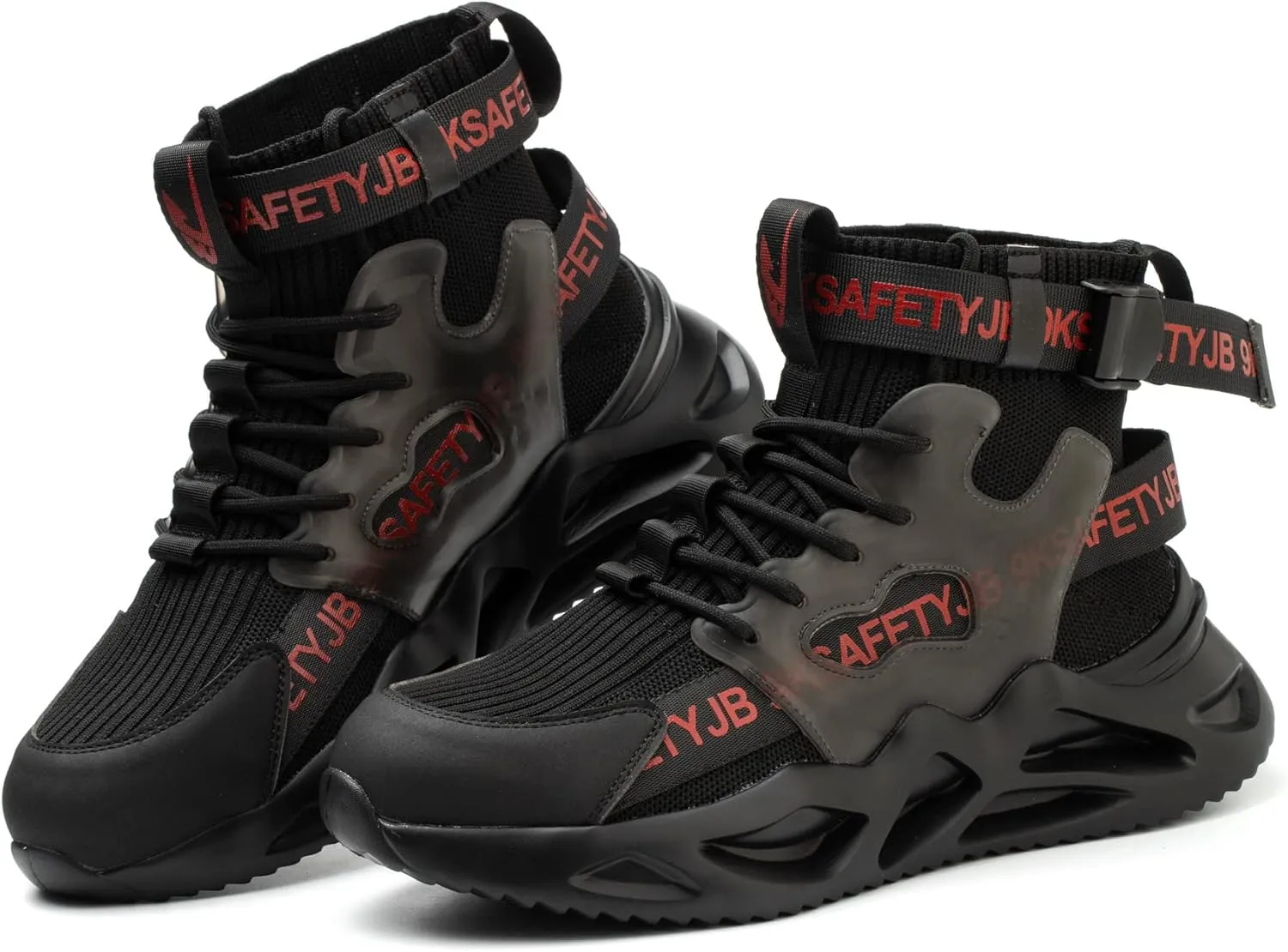 Nutropa Steel Toe Shoes for Men Women Work Safety Footwear Lightweight Breathable Comfortable Industrial Construction Sneakers