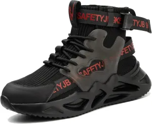 Nutropa Steel Toe Shoes for Men Women Work Safety Footwear Lightweight Breathable Comfortable Industrial Construction Sneakers