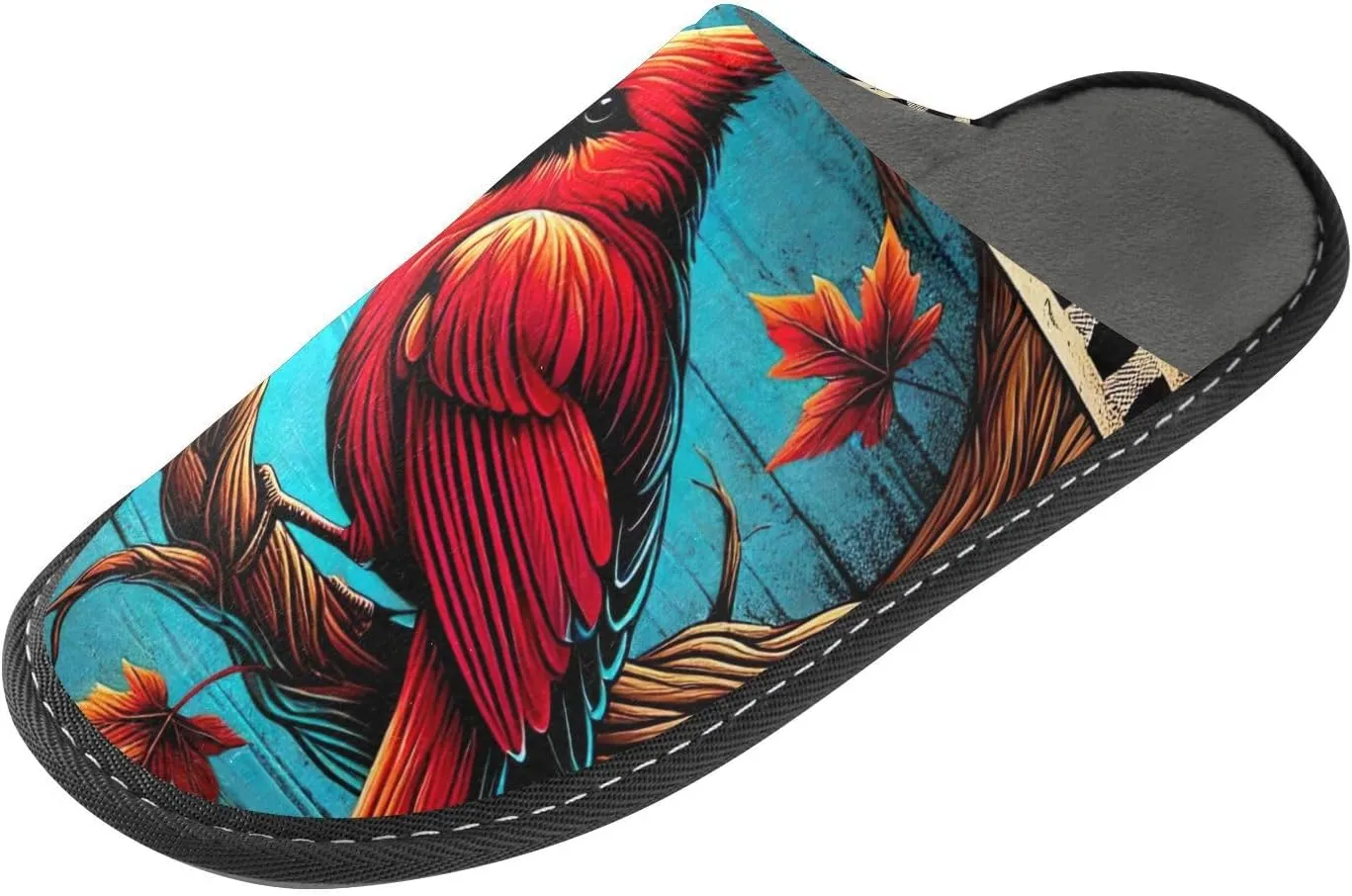 ODAWA Sloth Tree Party Ladies Slippers House Memory Foam Warm Slip on House Shoes