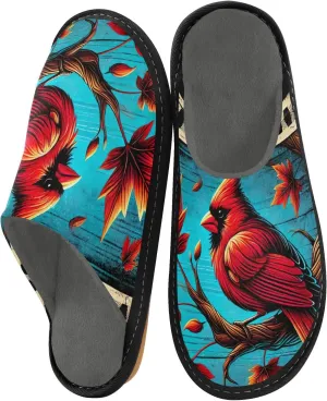 ODAWA Sloth Tree Party Ladies Slippers House Memory Foam Warm Slip on House Shoes