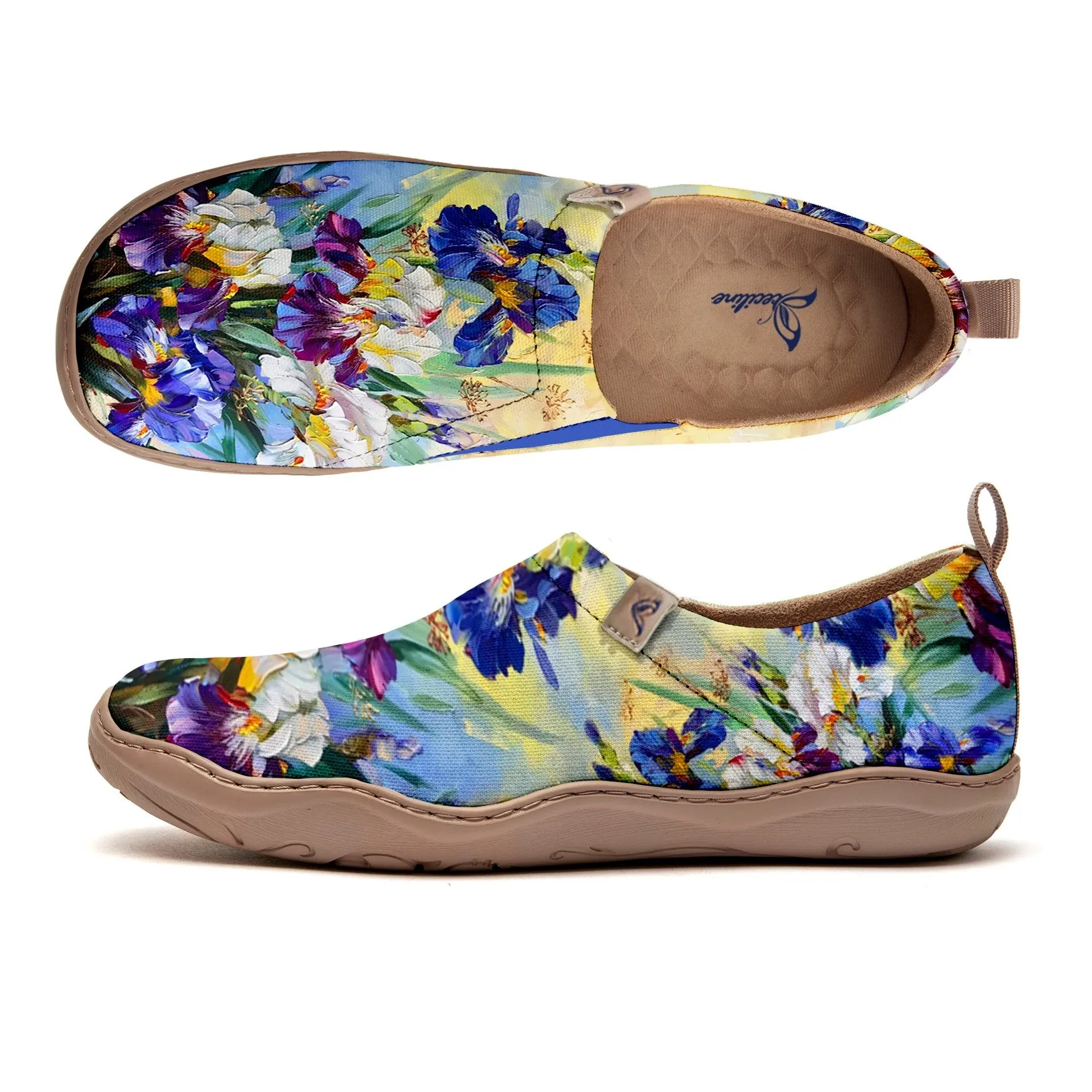 Oil Painting Iris  Slip-On