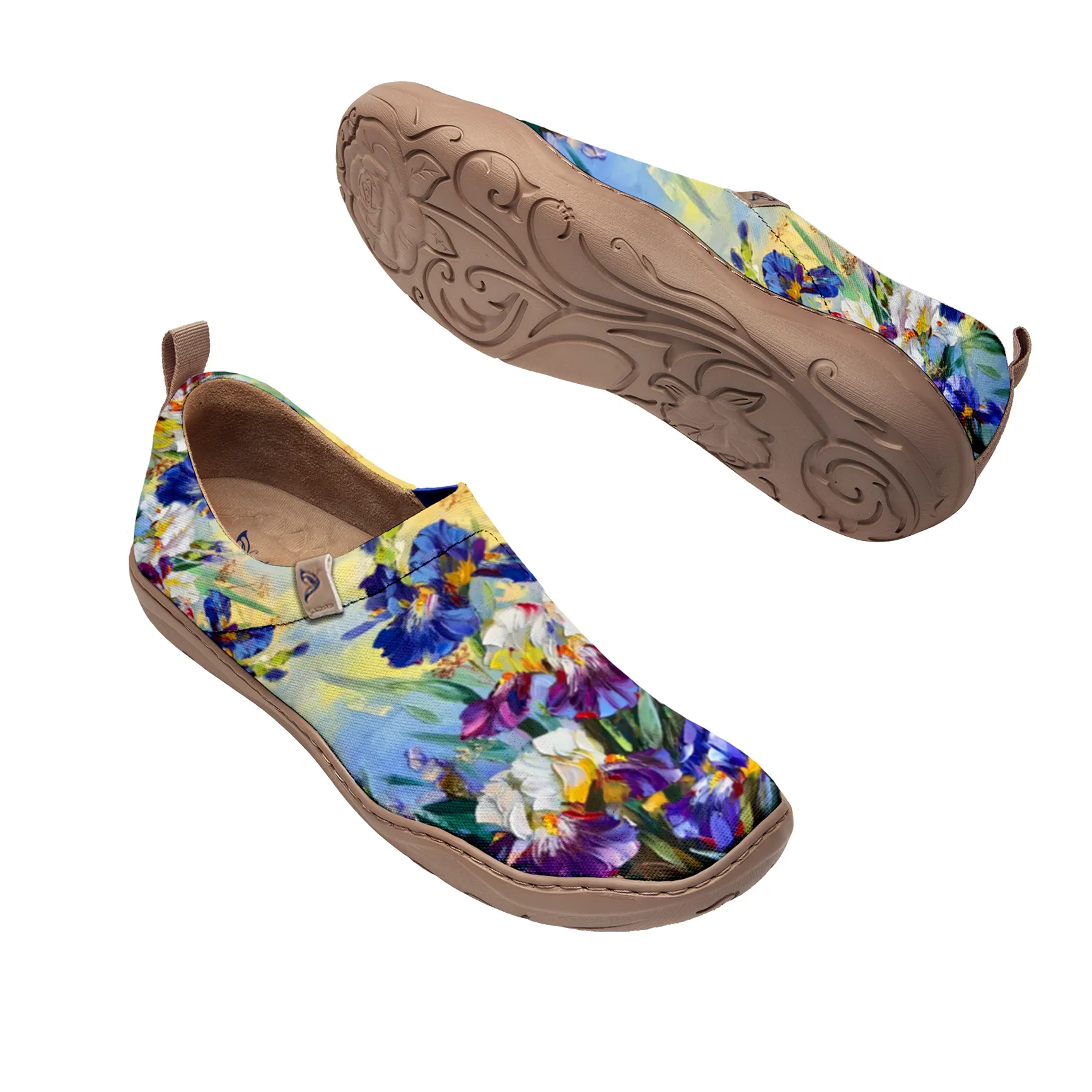Oil Painting Iris  Slip-On